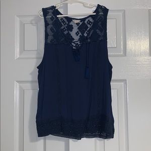 ✨Aeropostale Blue Sleeveless Blouse✨